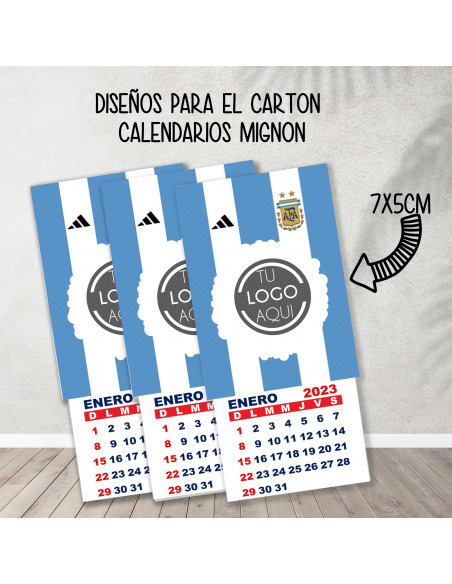 Cartones para calendario mignon argentina