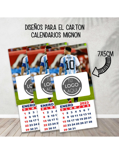 Cartones para calendario mignon argentina