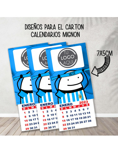 Cartones para calendario mignon...