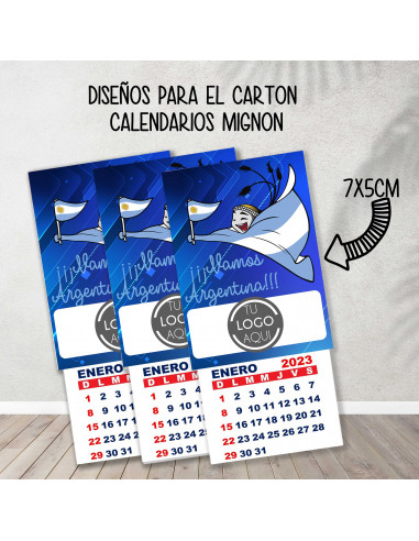 Cartones para calendario mignon...