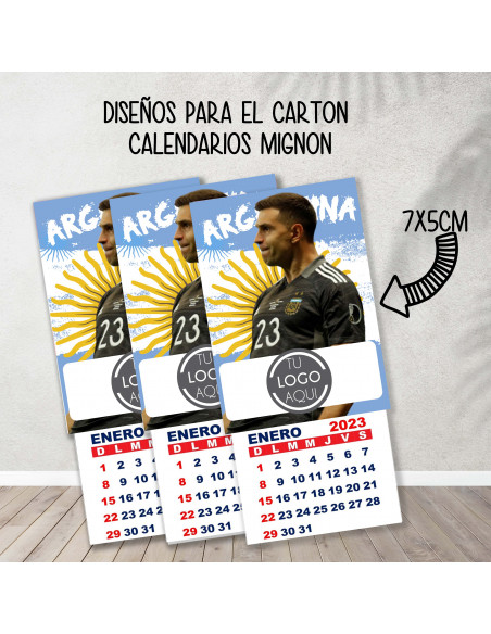Cartones para calendario mignon argentina