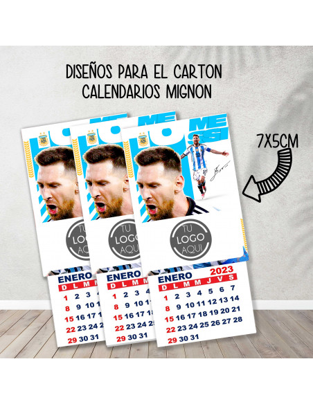 Cartones para calendario mignon argentina