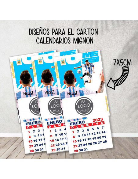 Cartones para calendario mignon argentina