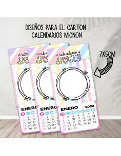 Cartones para calendario...