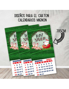 CARTONES CALENDARIOS MIGNON... 2
