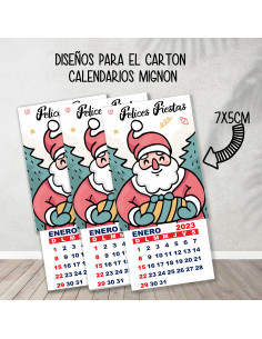CARTONES CALENDARIOS MIGNON...
