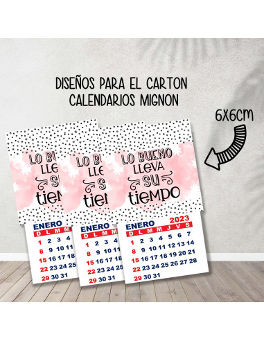 CALENDARIOS MIGNON FRASES