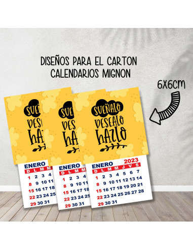 CALENDARIOS MIGNON FRASES