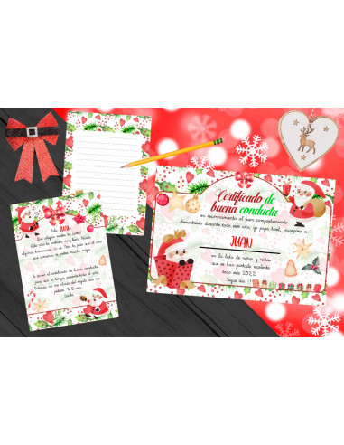 PACK CARTA+CERTIFICADO NAVIDAD