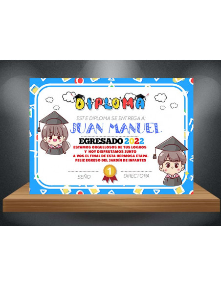 Diploma Egresaditos pack 3