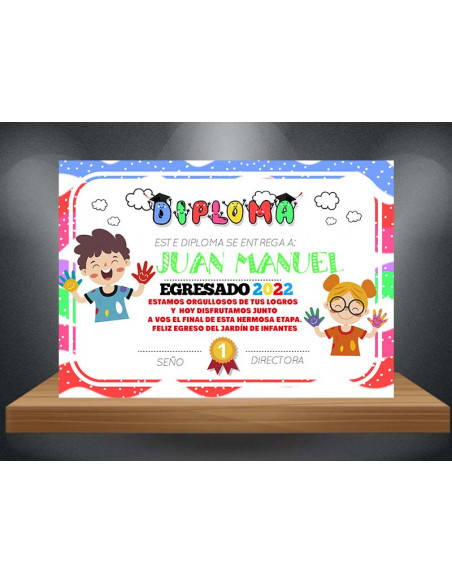 Diploma Egresaditos pack 3