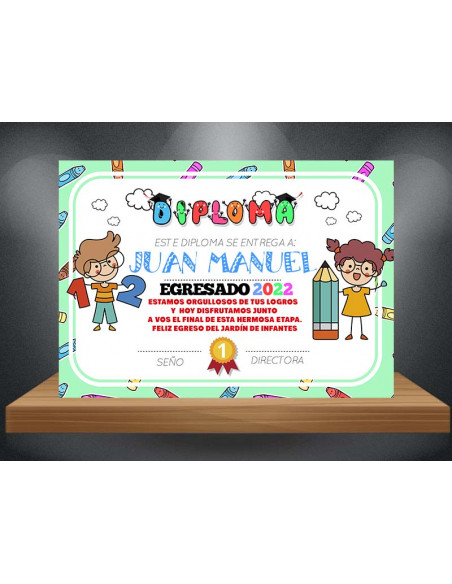 Diploma Egresaditos pack 3