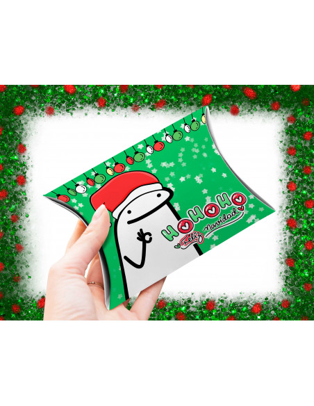 CAJA ALMOHADA NAVIDAD FLORK