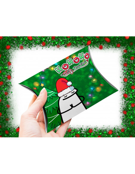 CAJA ALMOHADA NAVIDAD FLORK