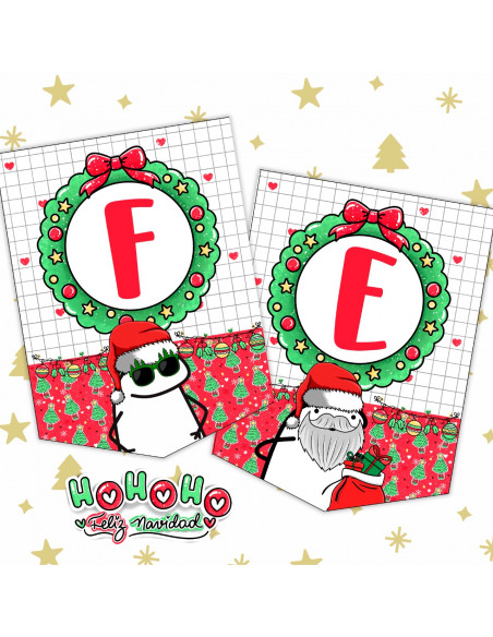 Banderines Navidad pack 2