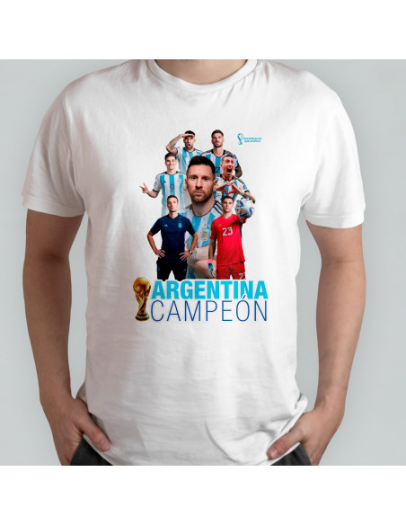 Argentina Campeón del Mundo Qatar 2022 -Remeras