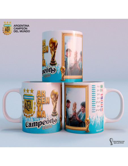 Argentina Campeón del Mundo Qatar 2022 -Tazas