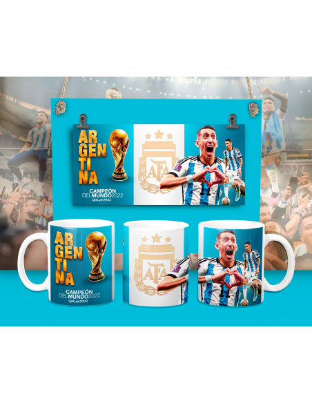 Argentina Campeón del Mundo Qatar 2022 -Tazas 2