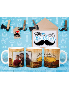 TAZAS CON FOTO DÍA DEL PADRE 2
