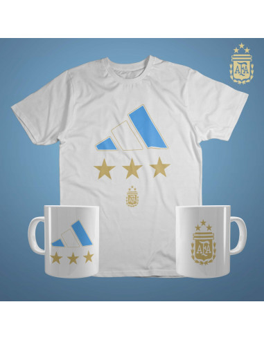 Taza Remera Argentina Campeón 2022