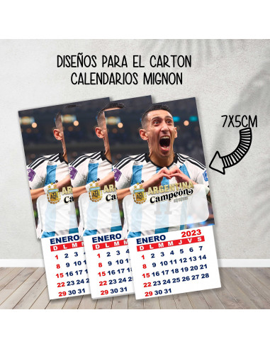 Cartones para calendario mignon...