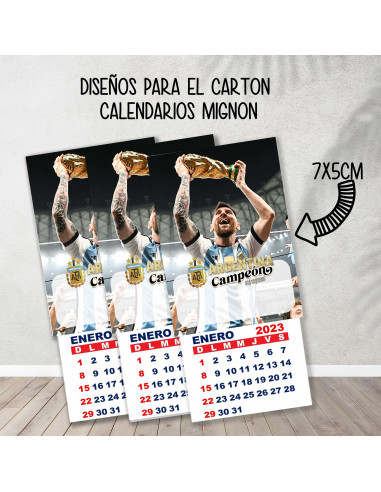 Cartones para calendario mignon...