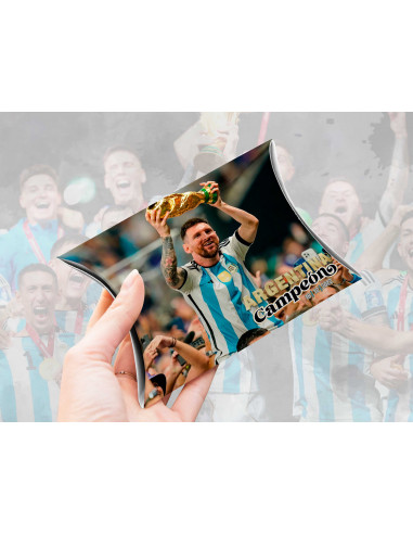 Caja almohada Argentina Campeón