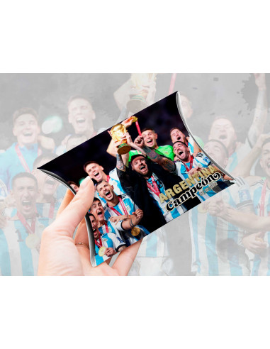 Caja almohada Argentina Campeón
