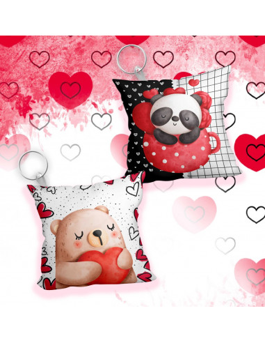 Llavero almohadita SAN VALENTIN AMOR
