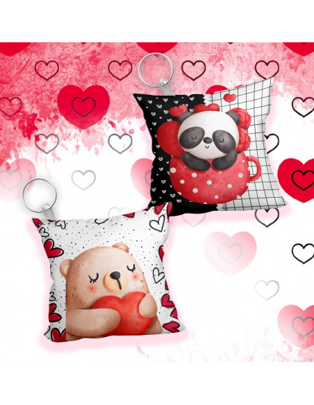 Llavero almohadita SAN VALENTIN AMOR