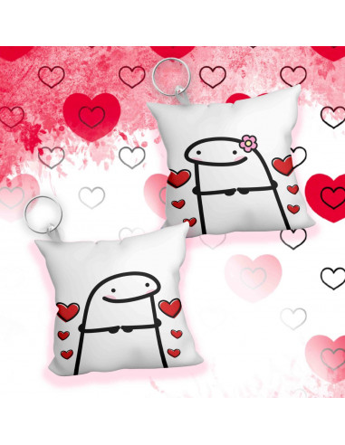 Llavero almohadita SAN VALENTIN AMOR
