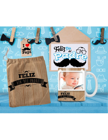 DIA DEL PADRE BOLSAS + TAZA FOTO