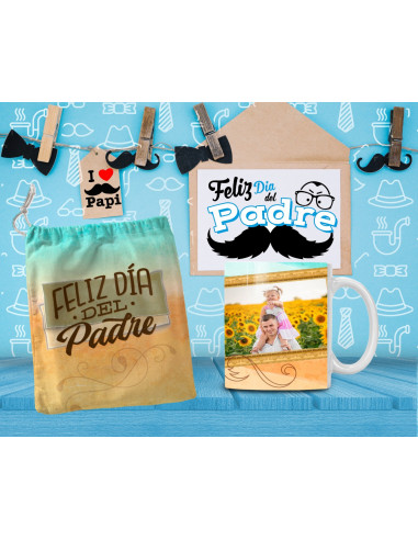 DIA DEL PADRE BOLSAS + TAZA FOTO