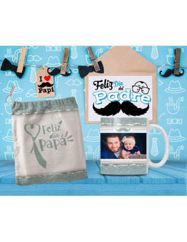 DIA DEL PADRE BOLSAS + TAZA FOTO