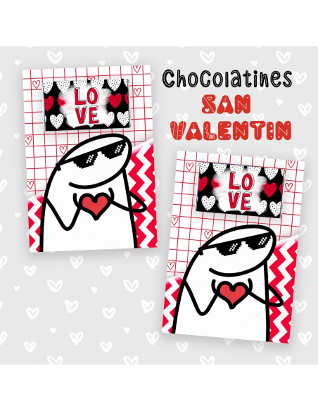 Chocolatines san Valentín flork
