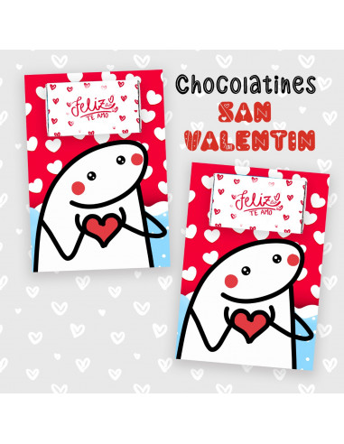 Chocolatines san Valentín flork
