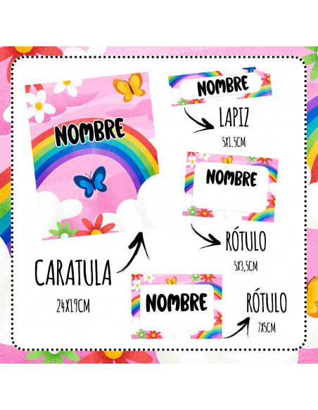 ETIQUETAS ESCOLARES PACK 10