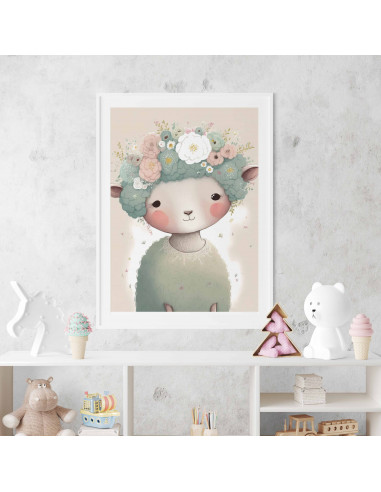 Cuadros animalitos florales