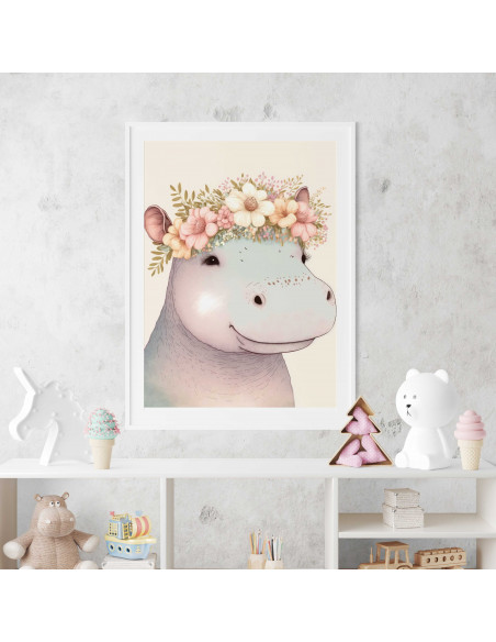 Cuadros animalitos florales