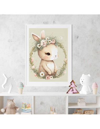 Cuadros animalitos florales