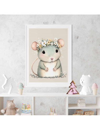 Cuadros animalitos florales