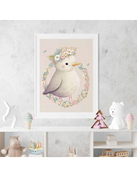 Cuadros animalitos florales