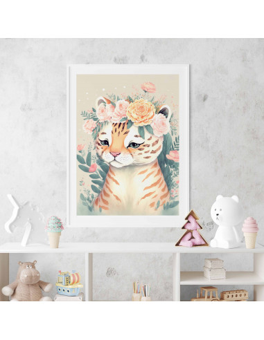 Cuadros animalitos florales