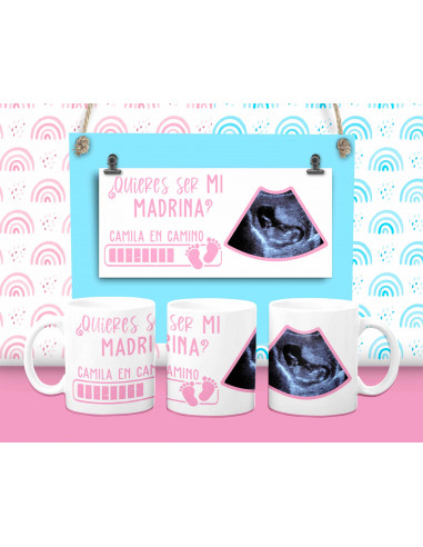 Taza padrino madrina foto