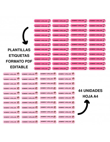 Stickers para lapices editables x 20...