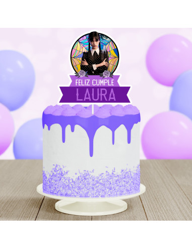 Topper Torta Merlina 1