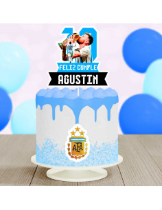 Topper Torta Argentina Messi