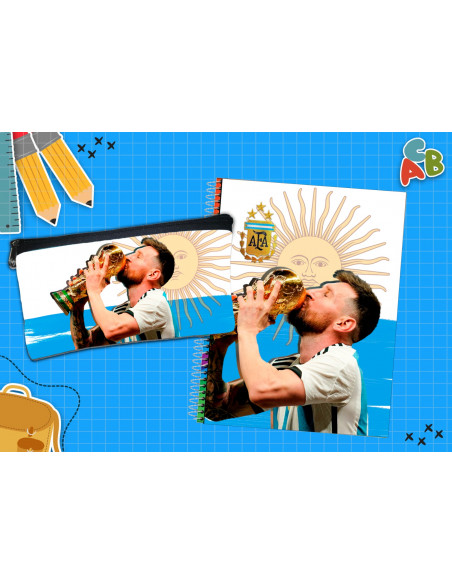 CARTUCHERA + TAPA CUADERNO PACK 3