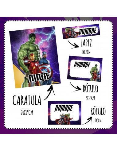 ETIQUETAS ESCOLARES PACK 12