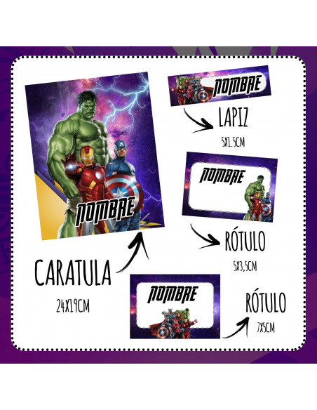 ETIQUETAS ESCOLARES PACK 12